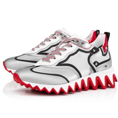 Zapatillas Sharkina Christian Louboutin Mujer - Plateados - 1215183CM53